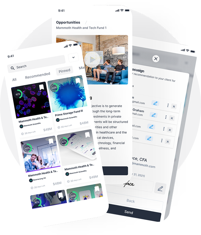 alternative investment platform mobile previews